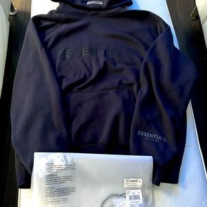 Fear of God Essentials x SSENSE Exclusive Sweatshirt Hoodie Dark Navy XL EUC